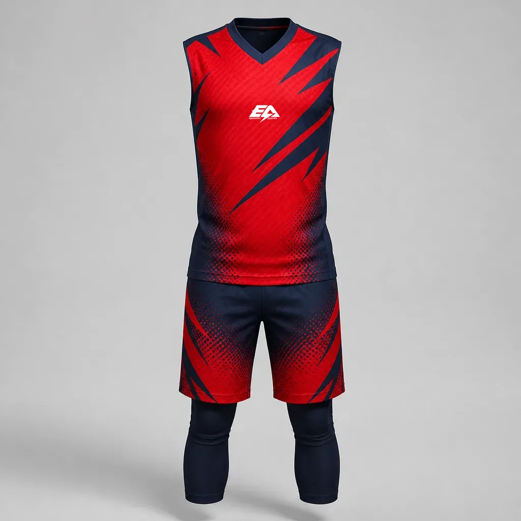 7v7 Football Uniform Set - front view (with logo)
